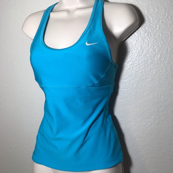 Nike Tops - Nike teal blue dri fit Racerback tank top